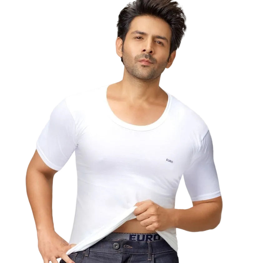 Euro Round Neck Cotton T. Shirt