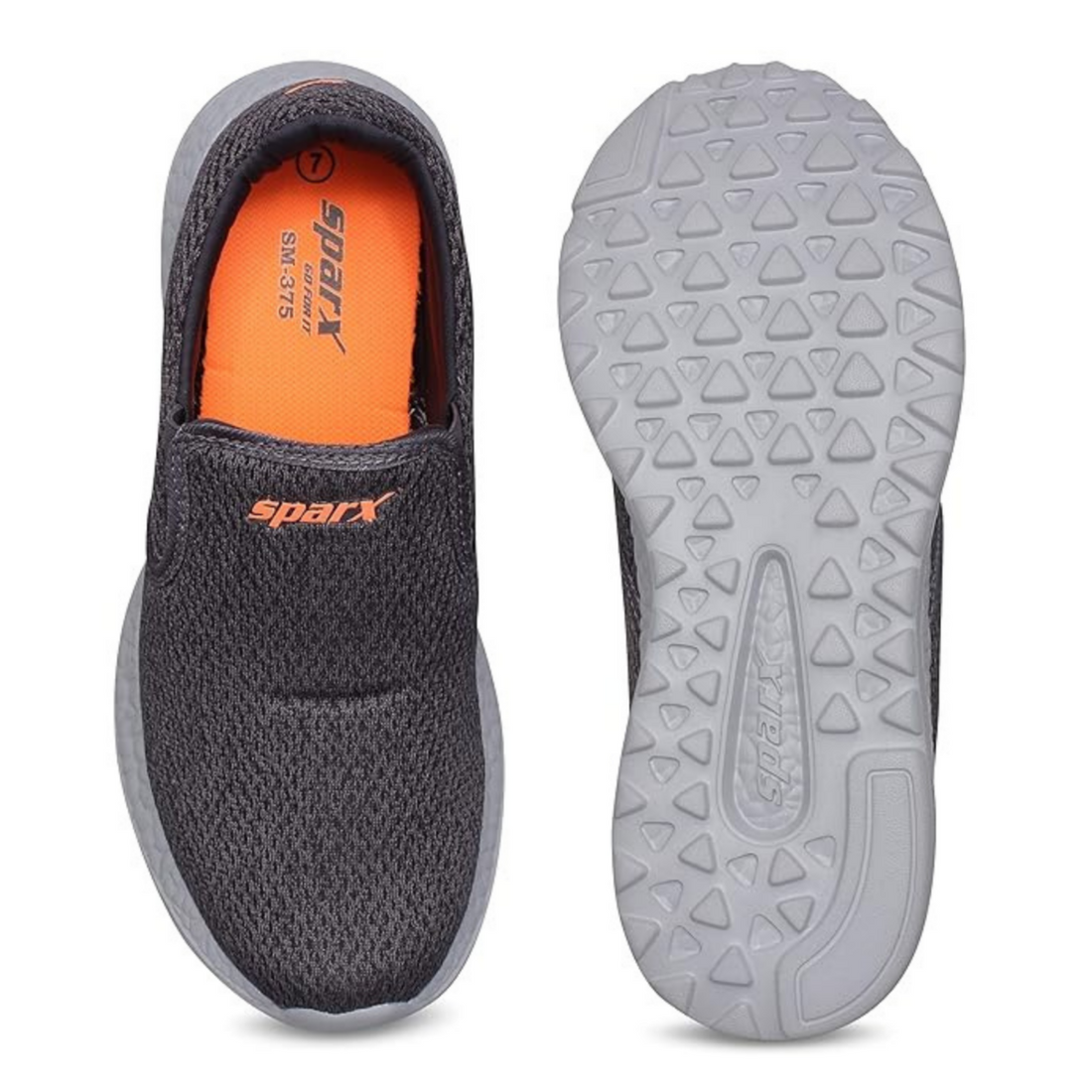 Men SM-375 Black Walking Shoes